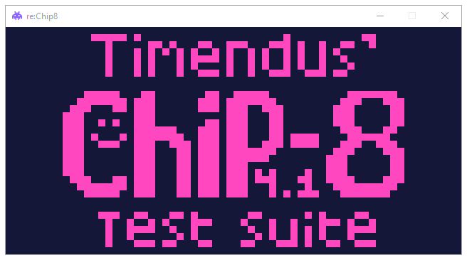 Chip8 test suite logo